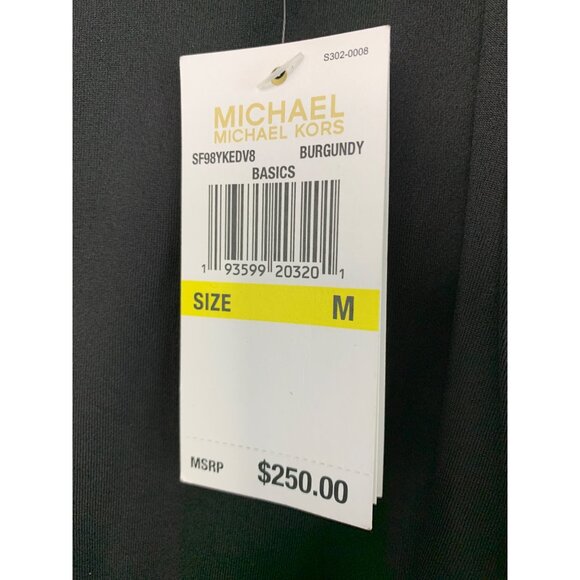 Michael Kors Sequin surplice Jumpsuit M Stretch Crop Wide Leg Sleeveless 7796 - Picture 16 of 16